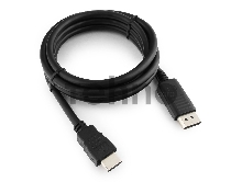 Кабель DisplayPort-HDMI Gembird/Cablexpert  1,8м, 20M/19M, черный, экран, пакет (CC-DP-HDMI-6)