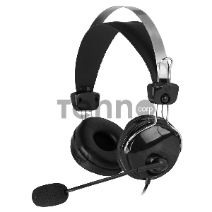 Наушники с микрофоном A4Tech HU-7P черный 2м накладные USB оголовье Наушники с микрофоном A4Tech HU-7P черный 2м накладные USB оголовье