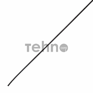 Термоусаживаемая трубка клеевая REXANT 8,0/2,0 мм, (4:1) черная, по 1 м