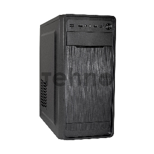 Корпус Miditower ExeGate XP-332 Black, ATX, <XP600, Black,120mm>, 2*USB, Audio