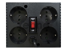 Стабилизатор напряжения Powercom Voltage Regulator, 3000VA, Black, Schuko