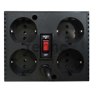 Стабилизатор напряжения Powercom Voltage Regulator, 3000VA, Black, Schuko