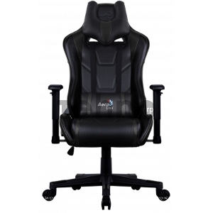 Кресло для геймера Aerocool AC220 AIR-B , черное, с перфорацией, до 150 кг, размер, см (ШхГхВ) : 66х63х125/133.
