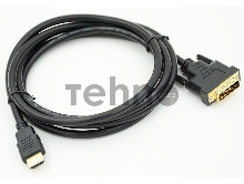 Кабель видео Behpex HDMI (m)/DVI-D (Dual Link) (m) 2м. черный
