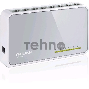 Коммутатор TP-Link SOHO   TL-SF1008D Коммутатор 8-port 10/100M mini Desktop Switch, 8 10/100M RJ45 ports, Plastic case