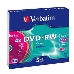 Диск DVD-RW Verbatim 4.7Gb 4x Slim case (5шт) Color (43563), фото 2