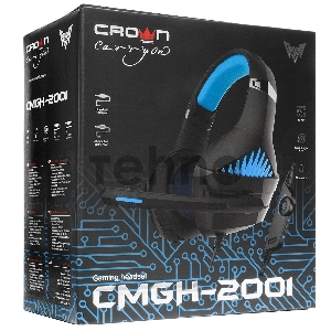 Гарнитура игровая CROWN CMGH-2001 Black&blue