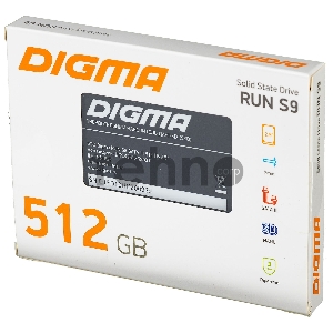 Накопитель SSD Digma 512Gb SATA III DGSR2512GS93T Run S9 2.5