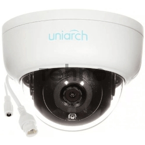 Уличная IP-камера купольная антивандальная с фиксированным объективом Uniarch 4МП 2.8 мм, ИК подсветка до 30 м., матрица 1/3