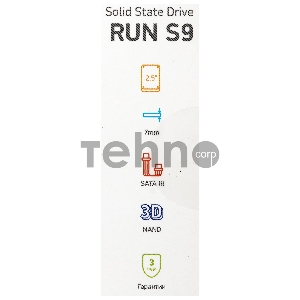 Накопитель SSD Digma 512Gb SATA III DGSR2512GS93T Run S9 2.5