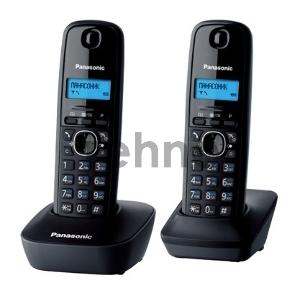 Телефон Panasonic KX-TG1612RUH (серый)  {Доп трубка в комплекте,АОН, Caller ID,12 мелодий звонка,поиск трубки}