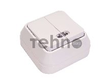 Выключатель 2-кл. ОП 10А IP20 с подсветкой бел. Makel 45123