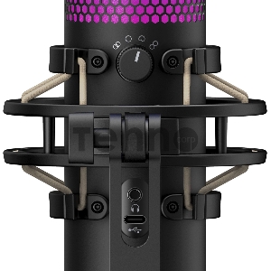 Микрофон проводной HyperX QuadCast S 3м черный