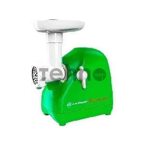 Мясорубка Белвар Помощница КЭМ-П2У 302-07, зеленый, 1500 Вт, насадка для теста, колбас, ф-ция реверс
