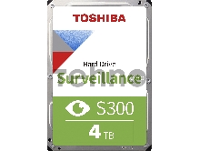 Жесткий диск HDD Toshiba SATA3 4Tb Surveillance S300 (SMR) 5400  256Mb  (analog HDWT740UZSVA)