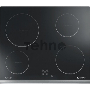 Варочная поверхность CANDY CH64XB / 4 hi light зоны нагрева.Автоматика закипания. Индикация остаточного тепла. 10 ступеней нагрева. 5 уровней безопасности. Передний кант: нержавеющая сталь