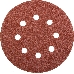 Круг фибровый STAYER MASTER 35452-125-060  8 отверстий велкро P60 125мм 5шт., фото 1