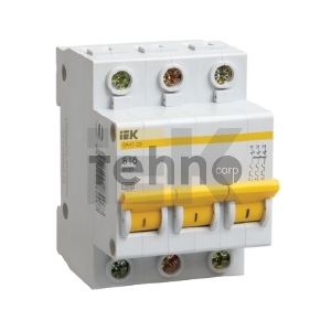 Выключатель автоматический модульный 3п B 6А 4.5кА ВА47-29 ИЭК MVA20-3-006-B