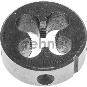 Плашка ЗУБР 4-28022-10-1.25  МАСТЕР круглая ручная мелкий шаг М10x1.25