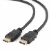 Кабель HDMI Gembird/Cablexpert, 0.5м, v1.4, 19M/19M, черный, позол.разъемы, экран(CC-HDMI4-0.5M), фото 3