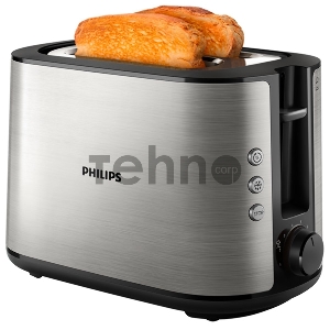 Тостер Philips HD2650/90 / 950Вт, 2 отделения для тостов, 8 режимов приготовления, функции разморозки и подогрева, съемный поддон для крошек, аксессуар для подогрева булочек и круассанов,материал метал и пластик