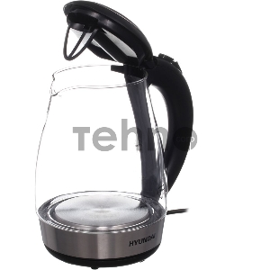 Чайник электрический Hyundai HYK-G2030 1.7л. 2200Вт черный (корпус: стекло)