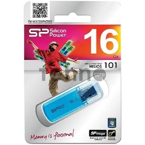 Флеш Диск Silicon Power 16Gb Helios 101 SP016GBUF2101V1B USB2.0 синий Флеш Диск Silicon Power 16Gb Helios 101 SP016GBUF2101V1B USB2.0 синий