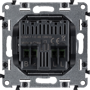 Диммер универс., с лиц. панелью, поворот. ручк., Белый