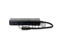 Концентратор USB 3.0 Gembird UHB-C364, 4 порта, Type-C, с доп питанием
