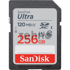 Флеш карта SD 256GB SanDisk SDXC Class 10 UHS-I Ultra 120MB/s