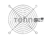 Решетка для вентилятора 120x120 ExeGate EG-120MR (120x120 мм, металлическая, круглая, никель)