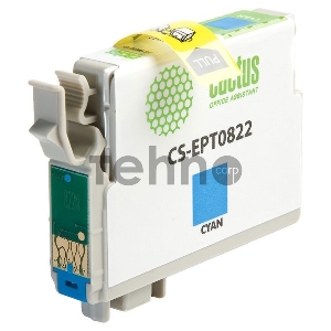 Картридж струйный Cactus CS-EPT0822 голубой для Epson Stylus Photo R270/290/RX590 (11,4ml)