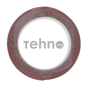 Двухсторонний скотч REXANT, серый, на HBA акриловой основе, 12 мм, ролик 5 м