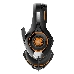 Гарнитура игровая CROWN CMGH-101T Black&orange (Подключение jack 3.5мм 4pin+ адаптер 2*jack spk+mic,Частотный диапазон: 20Гц-20,000 Гц ,Кабель 2.1м,Размер D 250мм, регулировка громкости, микрофон на ножке), фото 3