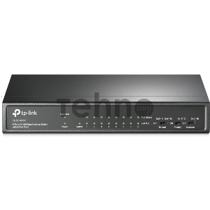 Коммутатор 9-port 10/100Mbps unmanaged switch with 8 PoE+ ports, compliant with 802.3af/at PoE, 65W PoE budget, support 250m Extend Mode, Priority mode and Isolation mode, desktop mount, plug and play.