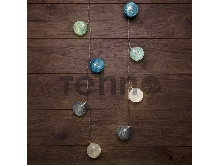 Тайские фонарики «Северное сияние» 3,5 м, прозрачный ПВХ, 20 LED, теплый белый, питание 2 х АА (батарейки не в комплекте)