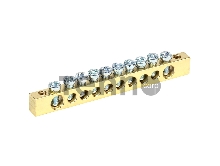 Шина PEN «земля-ноль» 6х9 мм 10/2 (10 групп/крепеж по краям) REXANT