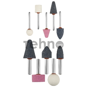 Набор шарошек ЗУБР 35998-H10  МАСТЕР для гравера и дрели хвостовик3.2мм d6мм