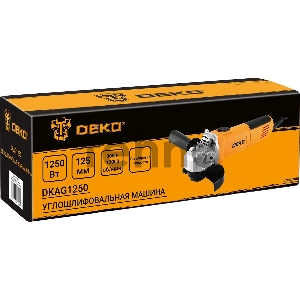Углошлифовальная машина Deko DKAG1250 1250Вт 11000об/мин рез.шпин.:M14 d=125мм