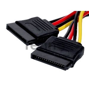 Кабель питания 2xSATA (от разъема Molex (IDE)  блока питания), 15см Exegate