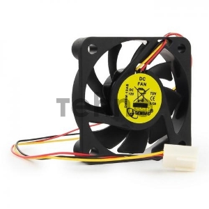 Вентилятор Gembird D50BM-12AS-R, 50x50x10, подшипник, круглый, 3 pin, провод 25 см
