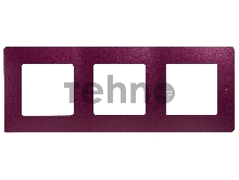ETIKA Рамка 3 поста цвет сливовый ETIKA Рамка 3 поста цвет сливовый