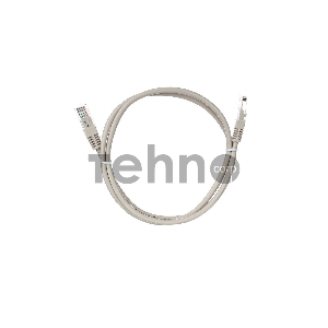 Коммутационный шнур Патчкорд литой Aopen/Qust ANP511_1M UTP кат.5е 1м серый