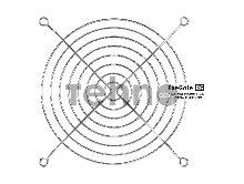 Решетка для вентилятора 140x140 ExeGate EG-140MR (140x140 мм, металлическая, круглая, никель)