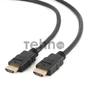 Кабель HDMI Gembird/Cablexpert, 7.5м, v1.4, 19M/19M, черный, позол.разъемы, экран, пакет  CC-HDMI4-7.5M