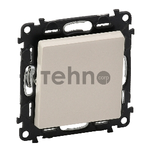 Механизм выключателя 1-кл. СП Valena Life 10А IP20 250В 10АХ с лицевой панелью; безвинтовые зажимы сл. кость Leg 752501