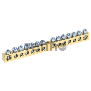 Шина PEN «земля-ноль» 6х9 мм 14/1 (14 групп/крепеж по центру) REXANT