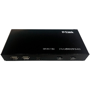 KVM-переключатель D-Link DKVM-210H/A1A, 2-портовый  с портами HDMI и USB