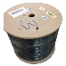 Кабель UTP 4 Pair AWG 24 CCA wooden reel, PE+PVC jacket, cat5E 305м черный, фото 1