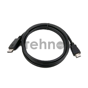 Кабель Cablexpert  DisplayPort->HDMI, 10м, 20M/19M, черный, экран, пакет